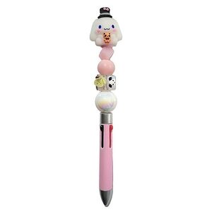Cinnamoroll Sanrio Beaded Ballpoint Retractable 4 In 1 Pen White Topper